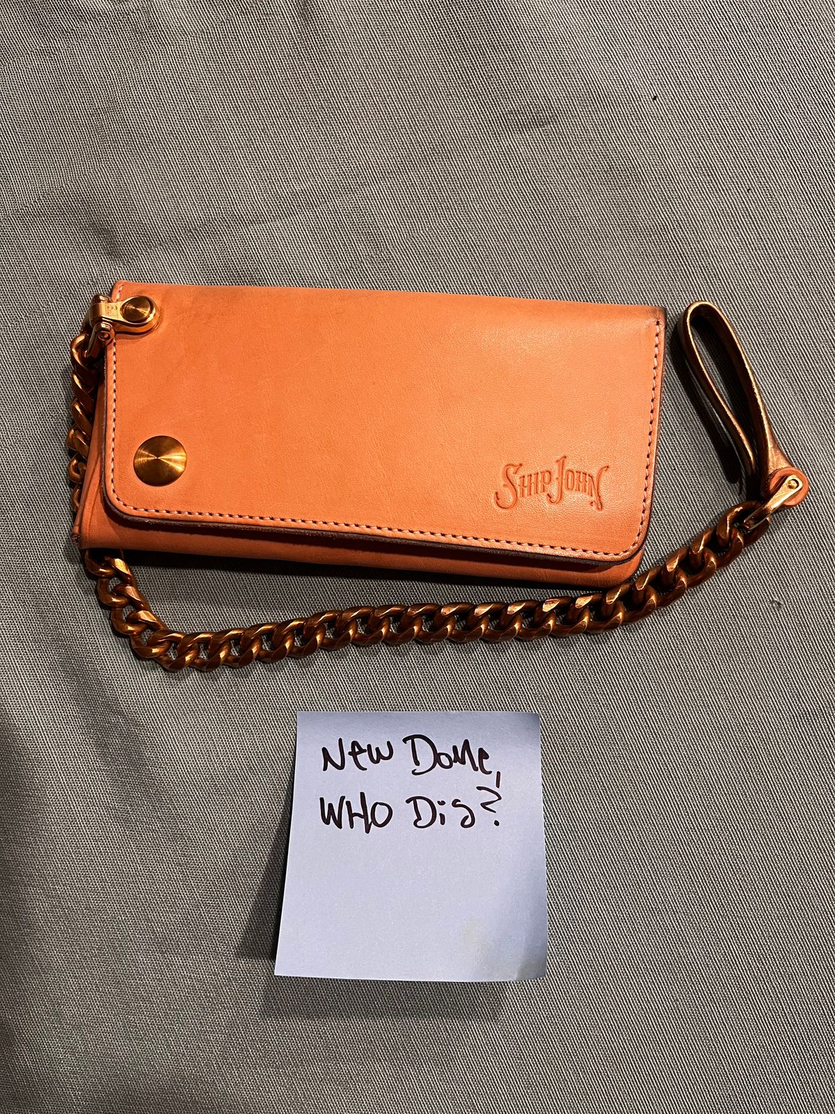 Photo by shredwin.206 on October 1, 2025 of the Ship John Gibson Wallet in Hermann Oak Veg Tan.