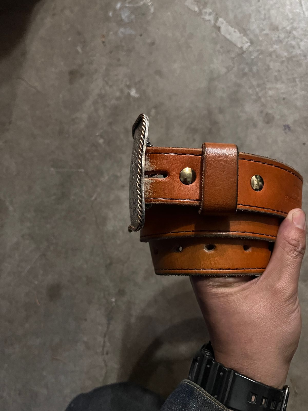 Photo by shredwin.206 on December 2, 2025 of the Nicks Heritage Belt in Wickett & Craig Tan English Bridle.