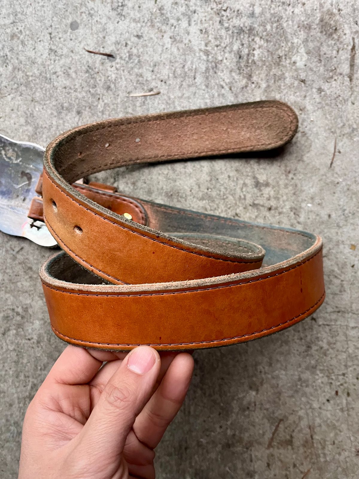 Photo by shredwin.206 on February 1, 2026 of the Nicks Heritage Belt in Wickett & Craig Tan English Bridle.
