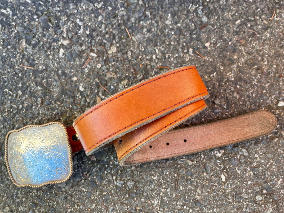 Photo by shredwin.206 on March 1, 2026 of the Nicks Heritage Belt in Wickett & Craig Tan English Bridle.