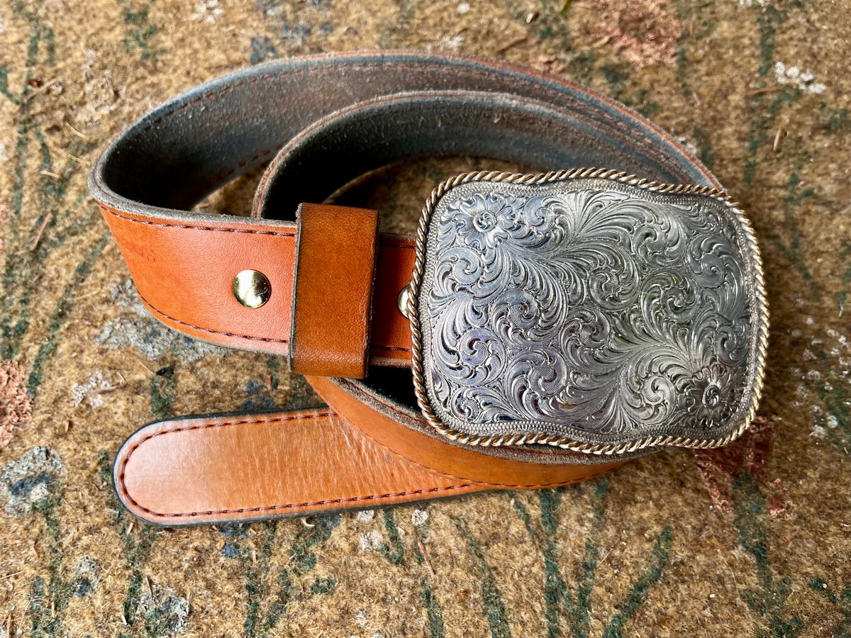 Photo by shredwin.206 on April 1, 2026 of the Nicks Heritage Belt in Wickett & Craig Tan English Bridle.