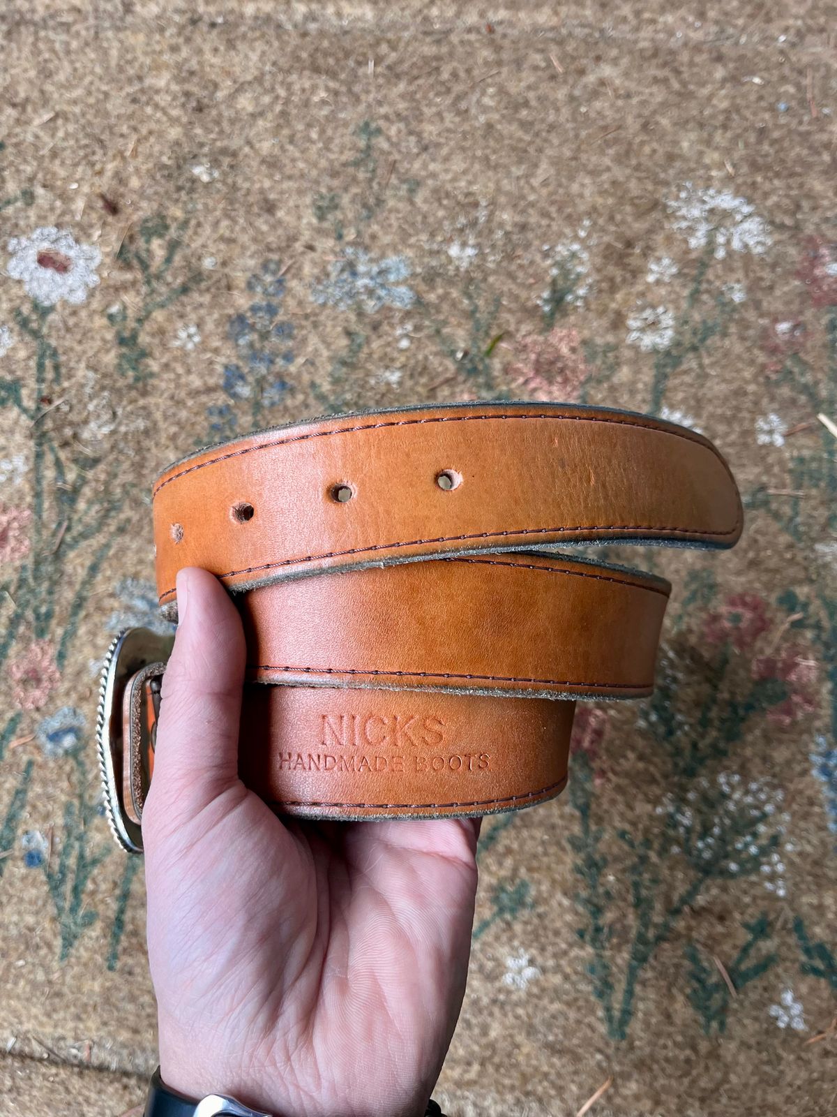 Photo by shredwin.206 on April 1, 2026 of the Nicks Heritage Belt in Wickett & Craig Tan English Bridle.