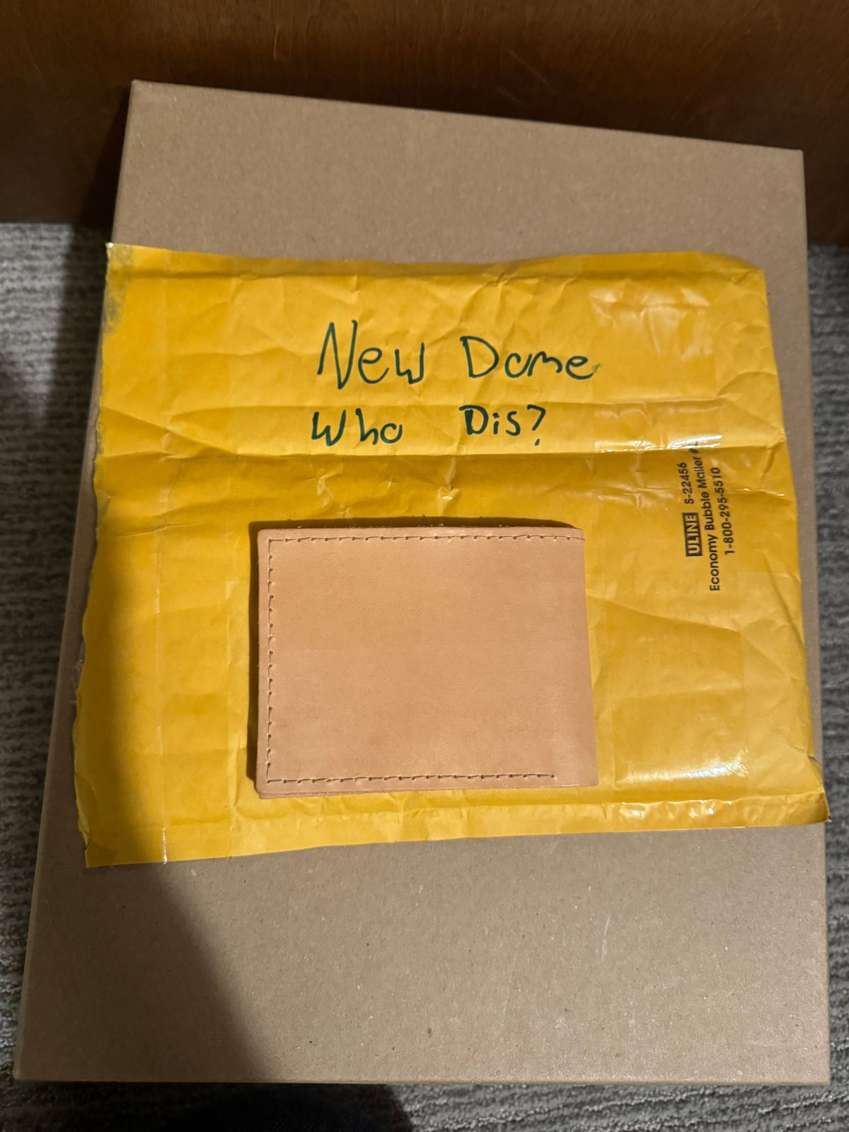 Photo by halfbreed666 on October 1, 2025 of the Self-Made Wallet in Unknown Leather.