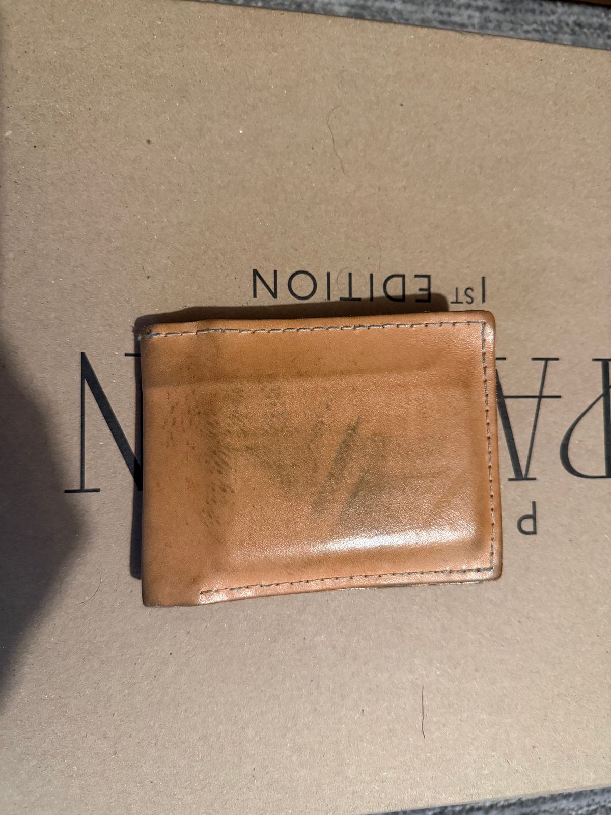 Photo by halfbreed666 on December 1, 2025 of the Self-Made Wallet in Unknown Leather.