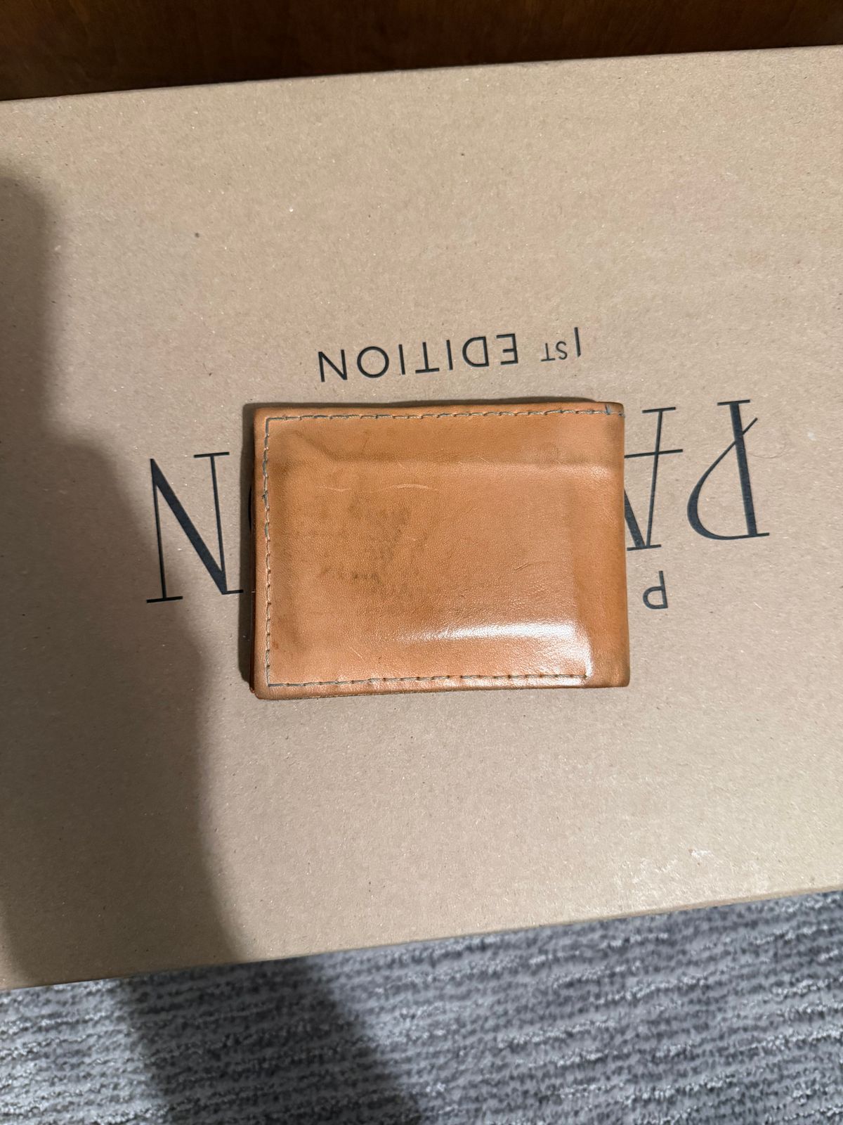 Photo by halfbreed666 on January 3, 2026 of the Self-Made Wallet in Unknown Leather.