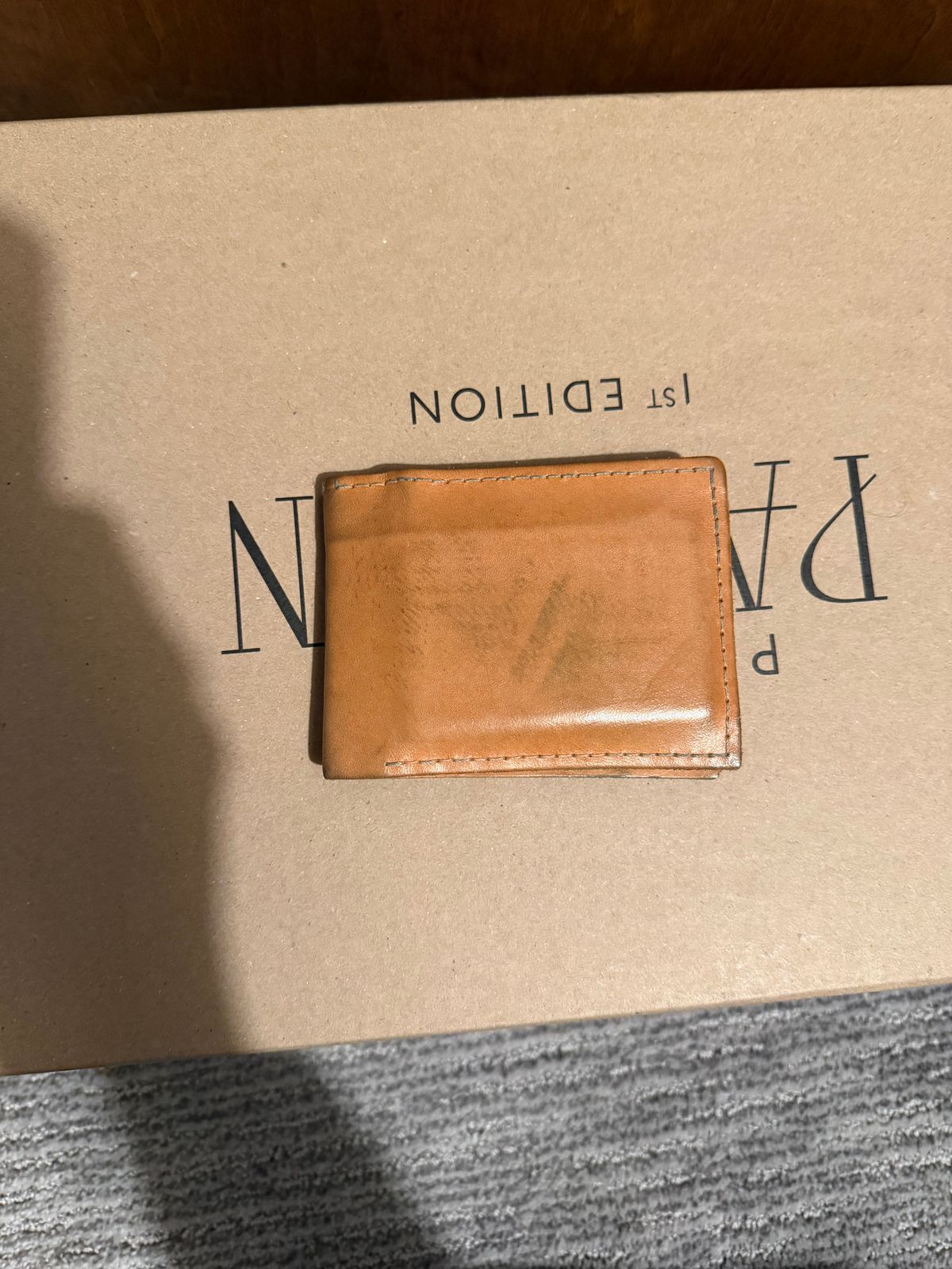 Photo by halfbreed666 on January 3, 2026 of the Self-Made Wallet in Unknown Leather.