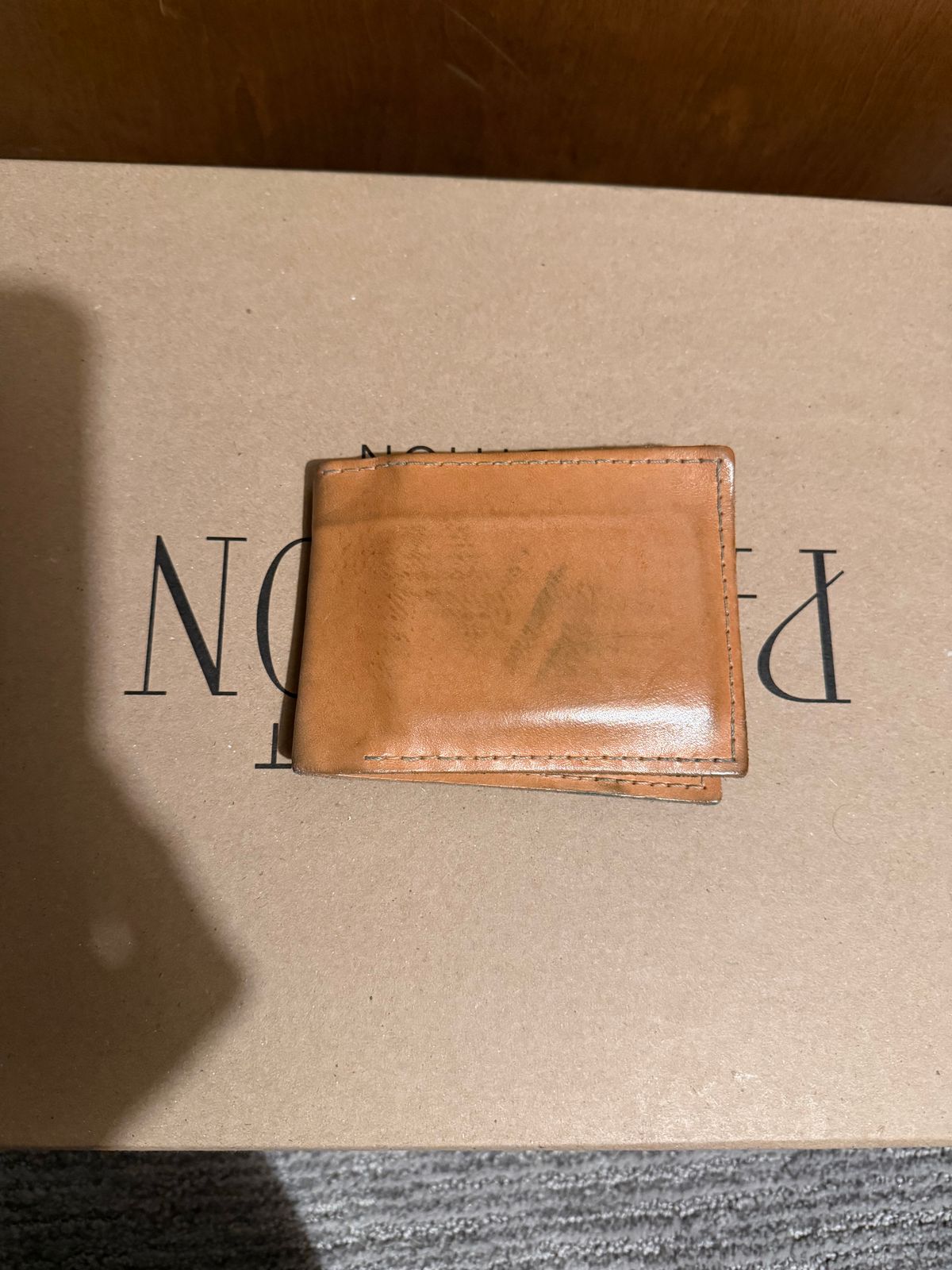 Photo by halfbreed666 on February 6, 2026 of the Self-Made Wallet in Unknown Leather.