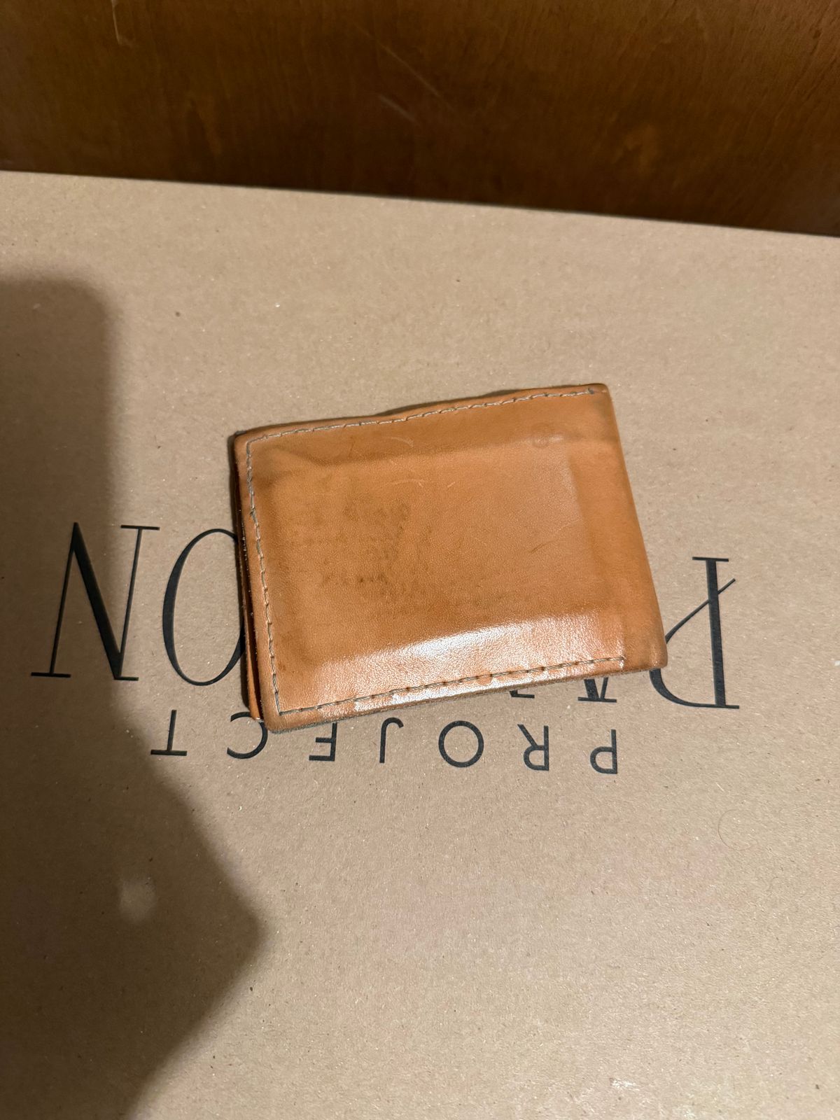 Photo by halfbreed666 on February 6, 2026 of the Self-Made Wallet in Unknown Leather.