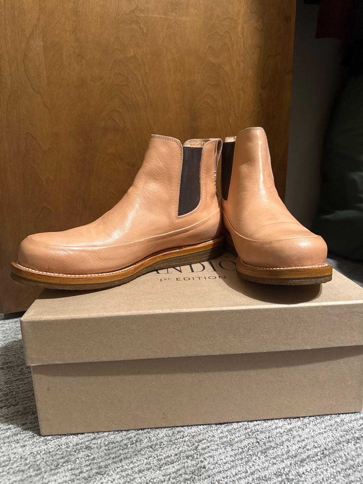 Photo by halfbreed666 on September 15, 2025 of the Project Pandion PE 1.2 in Unknown Natural Veg Tan.