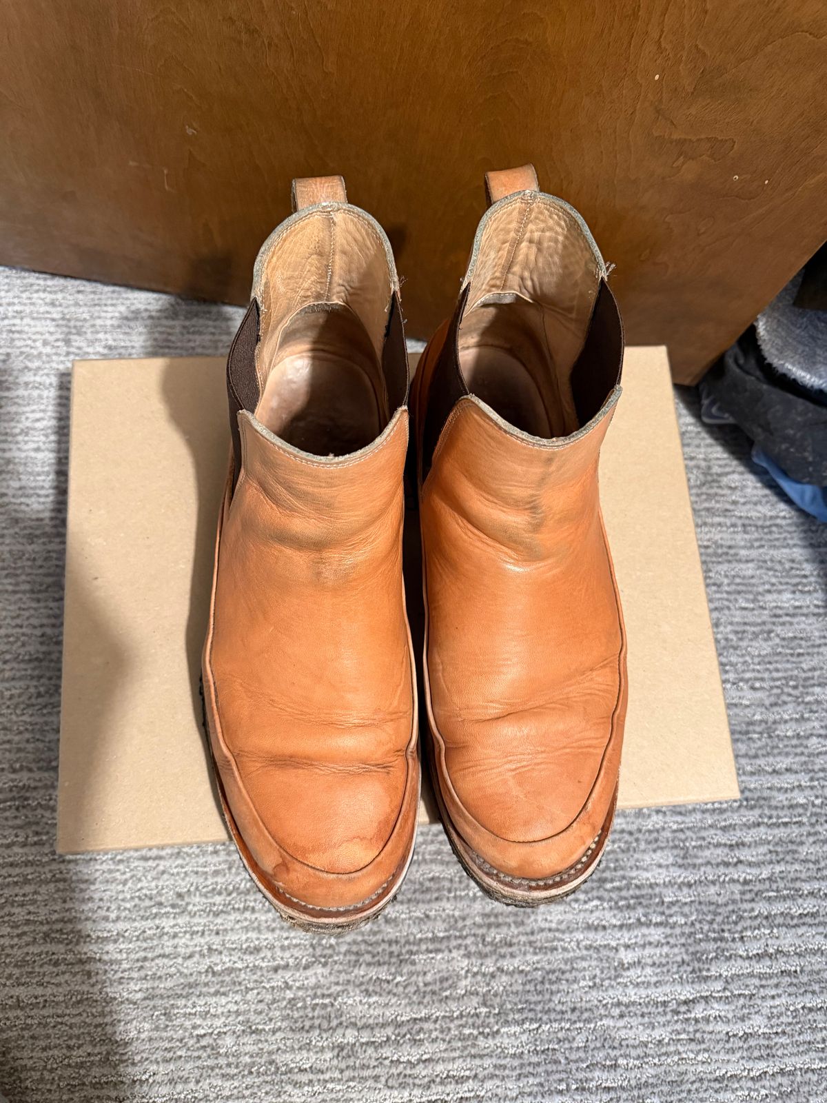 Photo by halfbreed666 on January 3, 2026 of the Project Pandion PE 1.2 in Unknown Natural Veg Tan.