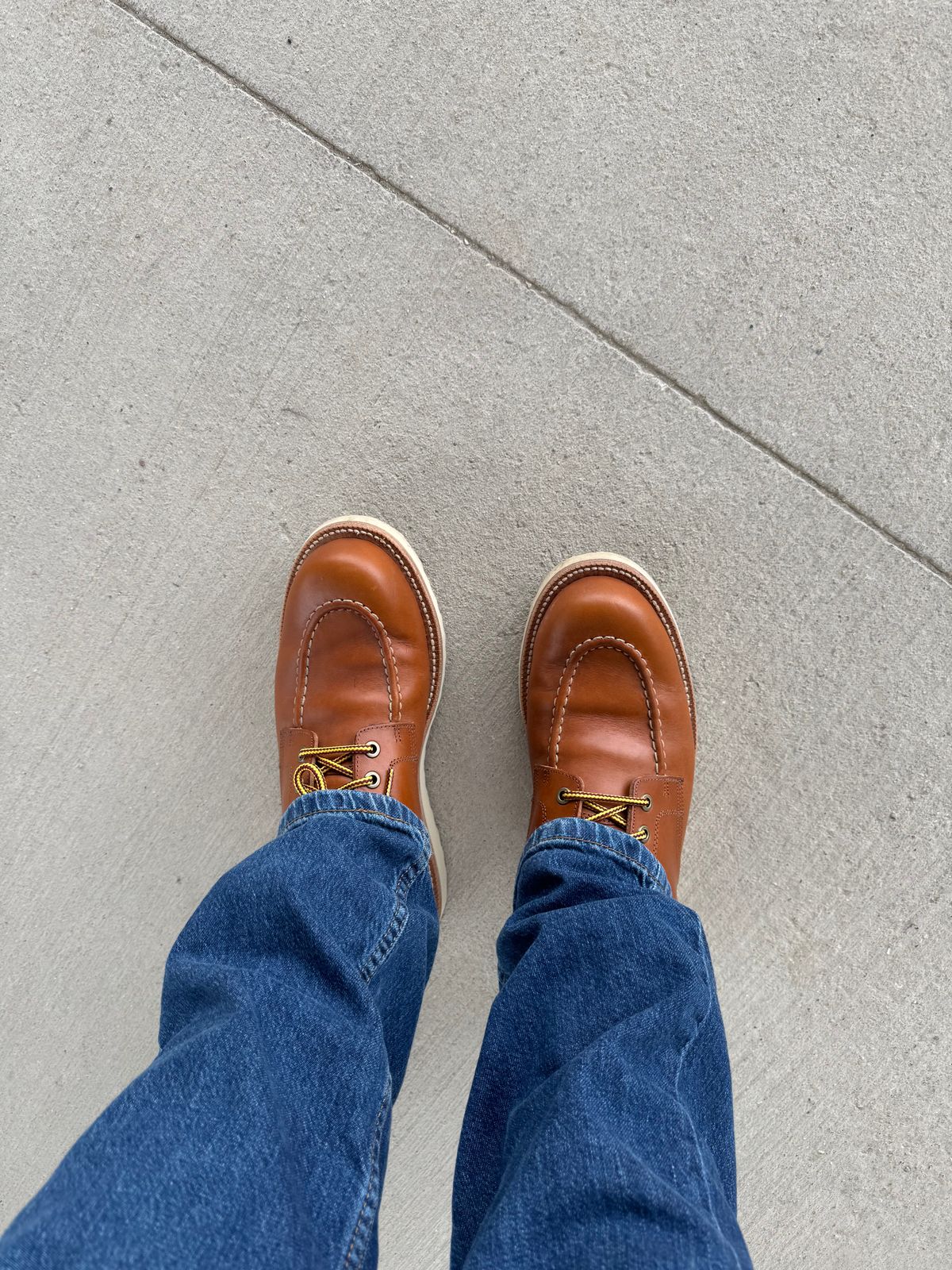 Photo by honkl on July 5, 2026 of the Grant Stone Brass Boot in Badalassi Carlo Saddle Tan Minerva.
