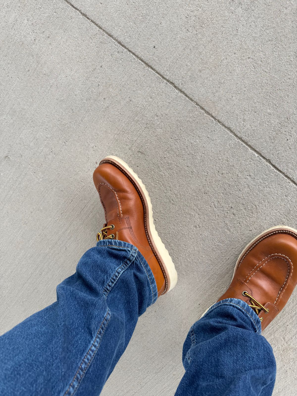 Photo by honkl on July 5, 2026 of the Grant Stone Brass Boot in Badalassi Carlo Saddle Tan Minerva.