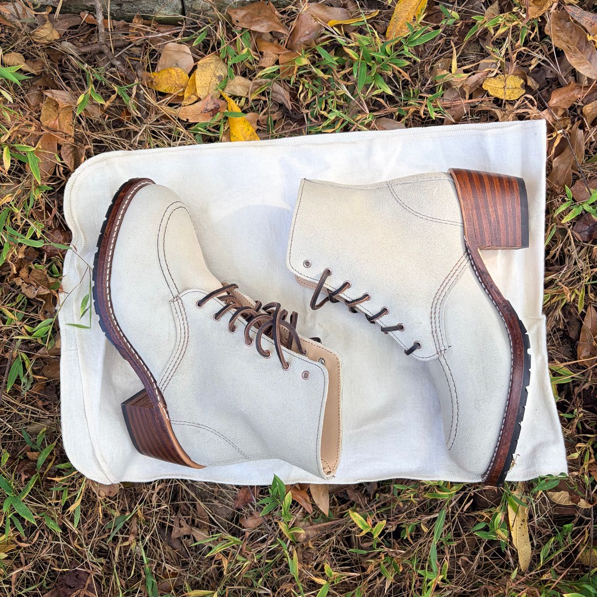 Photo by rosieteacher on October 18, 2025 of the Red Wing Clara in White Sand Mohave.