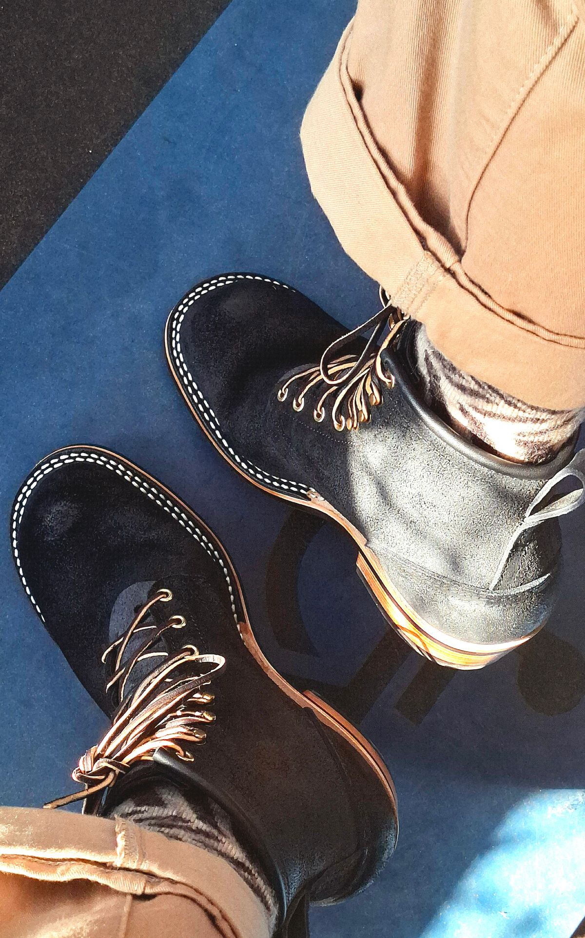 Photo by Alecs_boots on April 5, 2025 of the Nicks Robert in Seidel MaxSupport Black Roughout.