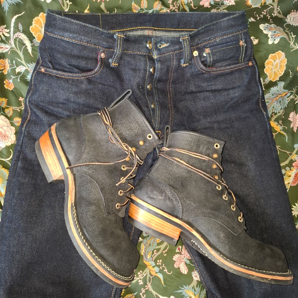 Photo by Alecs_boots on May 8, 2025 of the Nicks Robert in Seidel MaxSupport Black Roughout.