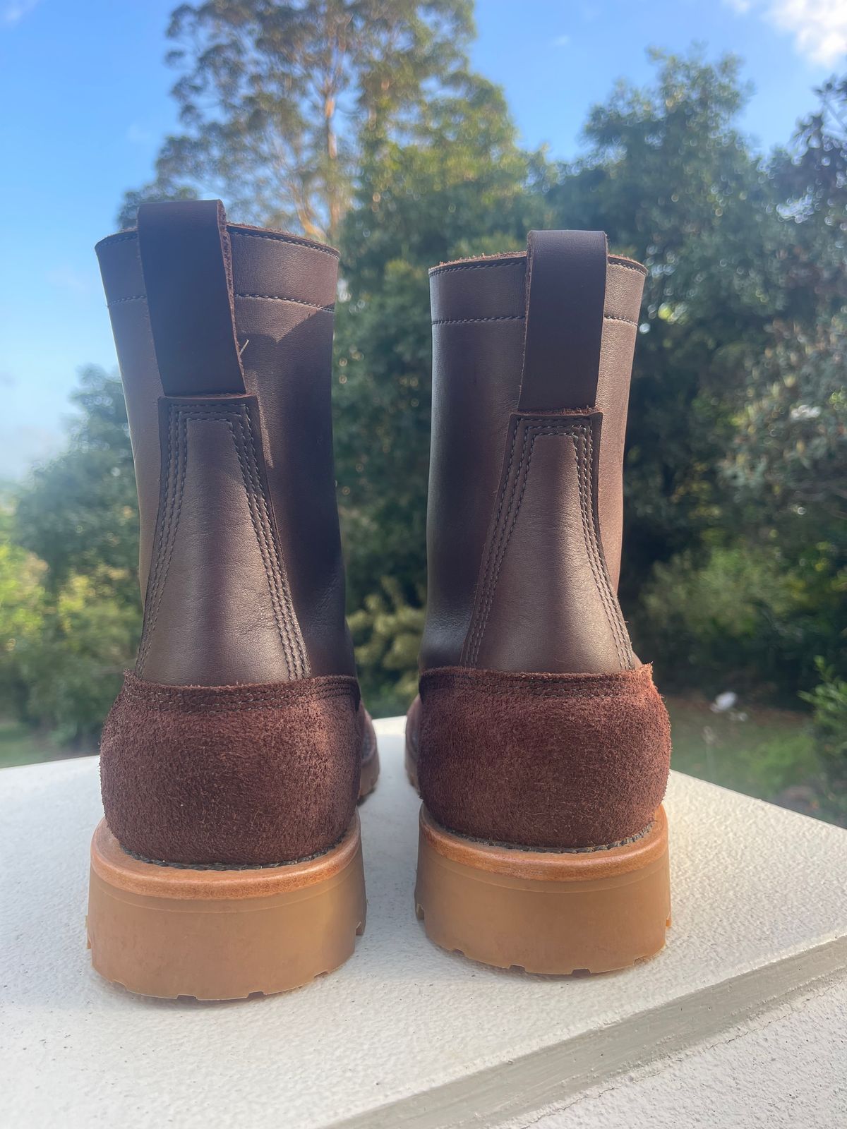 Photo by Alecs_boots on October 19, 2024 of the JK Boots O.T. in Seidel Brown Oil Tan & Seidel Brown Oil Tan Roughout.
