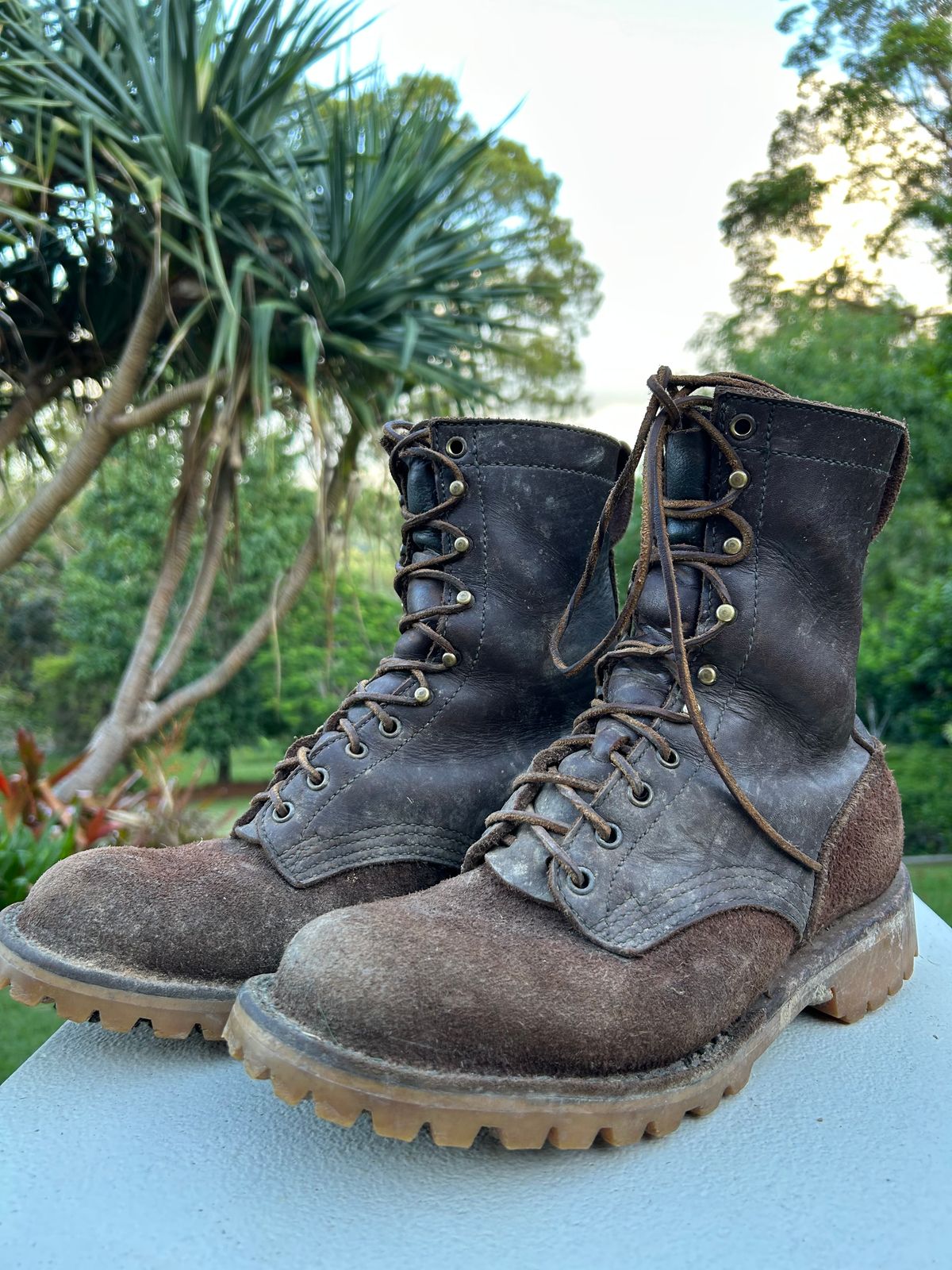 Photo by Alecs_boots on January 31, 2025 of the JK Boots O.T. in Seidel Brown Oil Tan & Seidel Brown Oil Tan Roughout.