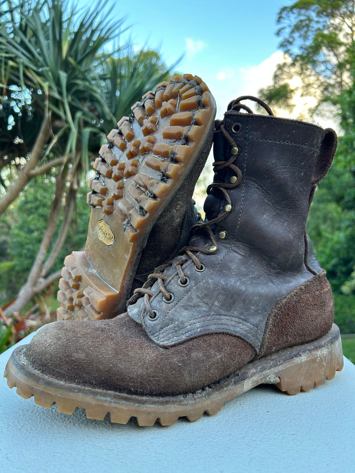 Photo by Alecs_boots on January 31, 2025 of the JK Boots O.T. in Seidel Brown Oil Tan & Seidel Brown Oil Tan Roughout.