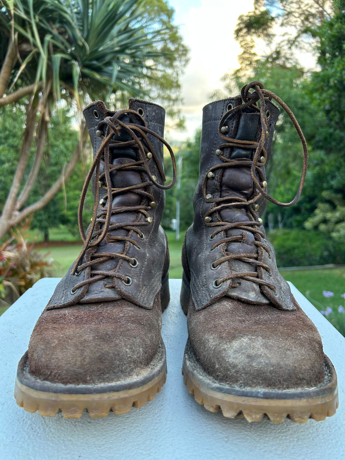 Photo by Alecs_boots on January 31, 2025 of the JK Boots O.T. in Seidel Brown Oil Tan & Seidel Brown Oil Tan Roughout.