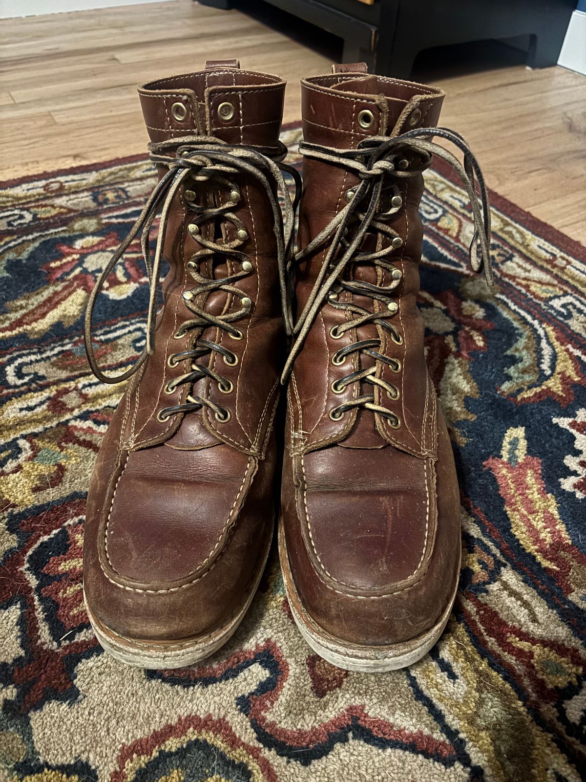 Photo by BootyBootyBooty on January 6, 2025 of the White's Perry 8" Select in Seidel British Tan Double Shot.