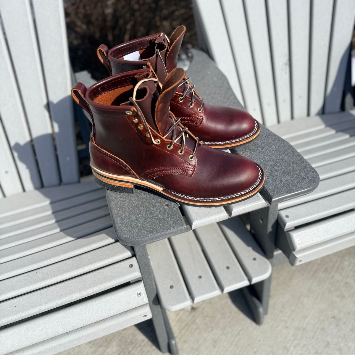 Photo by jef1925 on February 26, 2026 of the Nicks Falcon in Wickett & Craig Chestnut Oiled Latigo.