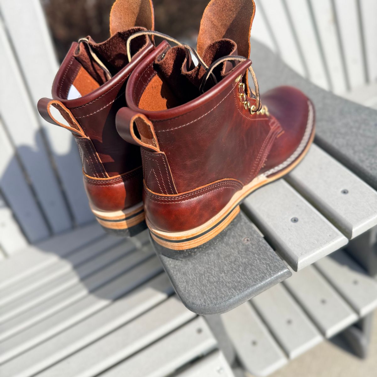 Photo by jef1925 on February 26, 2026 of the Nicks Falcon in Wickett & Craig Chestnut Oiled Latigo.