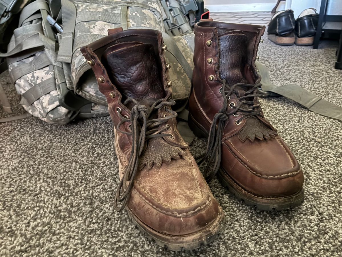 Photo by Navajo732224 on October 5, 2025 of the Russell Moccasin Co. Backcountry in Full-Grain Timberjack.