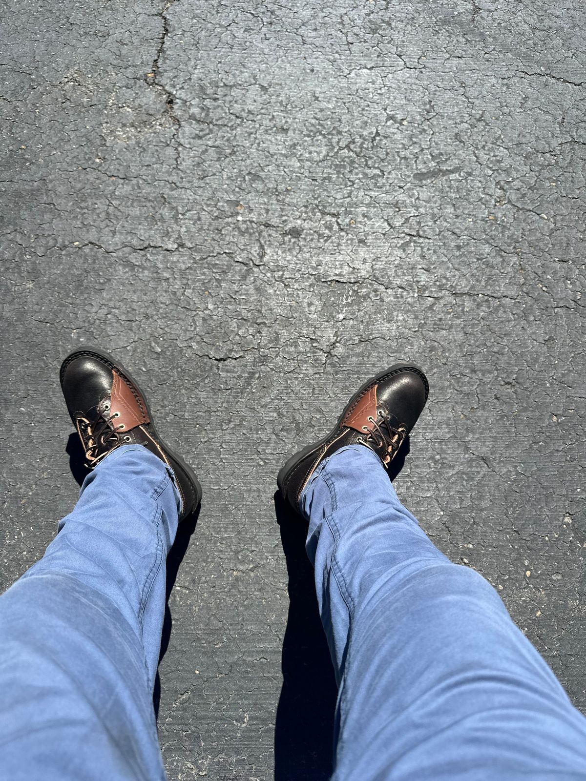Photo by thesixfifty on September 4, 2024 of the Nicks x Rose Anvil ND3 in Horween Brown Waxed Flesh.