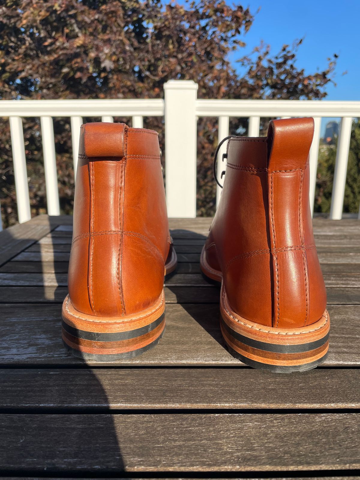 Photo by shoe_enjoy_myself on October 1, 2025 of the Rancourt & Co. Byron Boot in Horween Tan Bulldog.