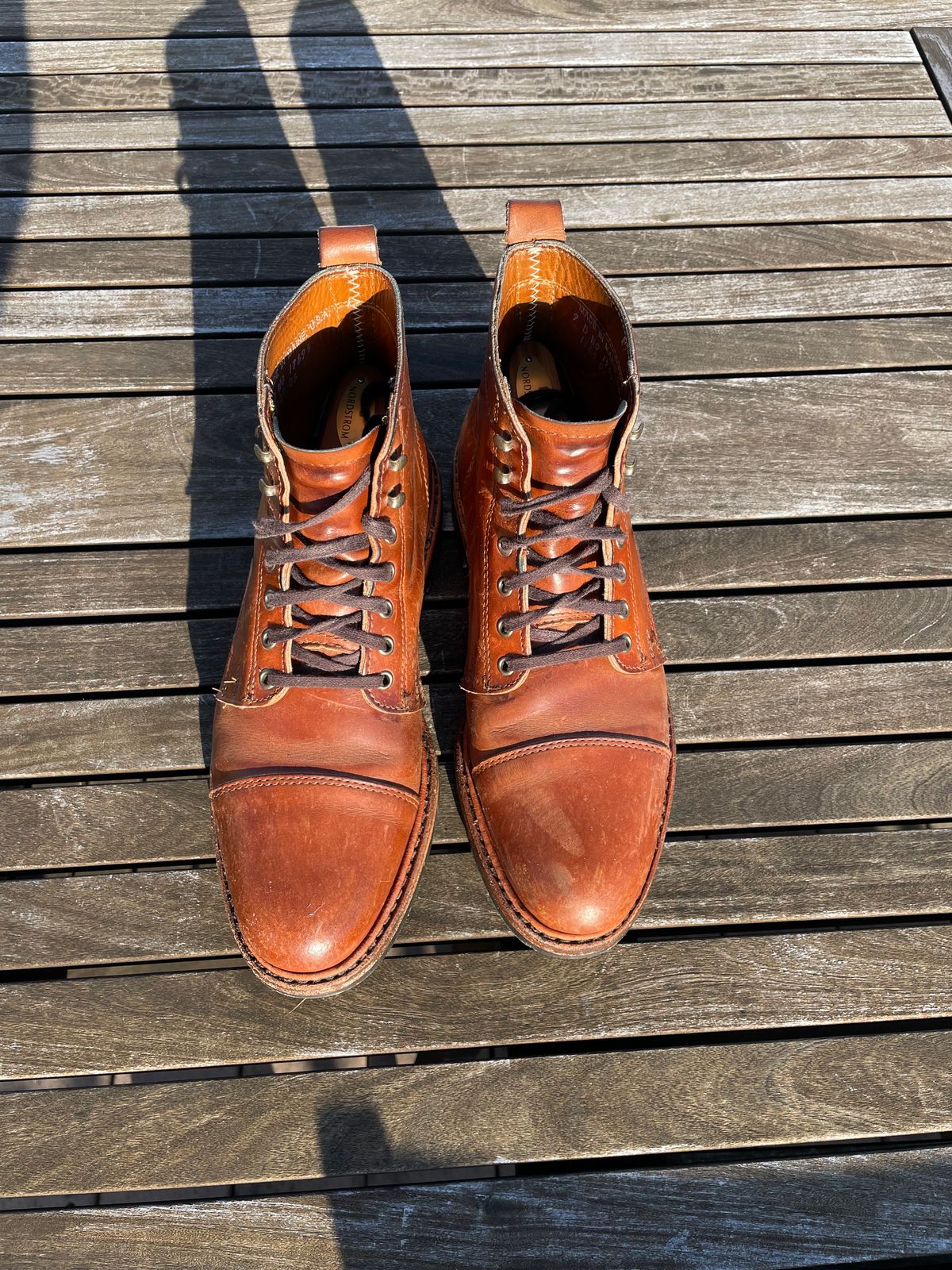 Photo by shoe_enjoy_myself on March 3, 2026 of the Rancourt & Co. Byron Boot in Horween Tan Bulldog.