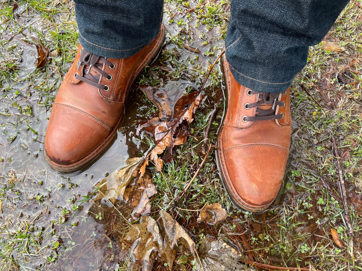Photo by shoe_enjoy_myself on March 14, 2026 of the Rancourt & Co. Byron Boot in Horween Tan Bulldog.