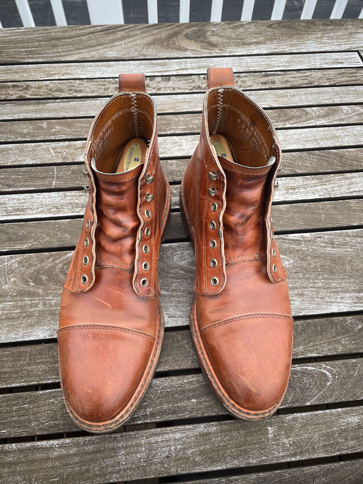 Photo by shoe_enjoy_myself on April 2, 2026 of the Rancourt & Co. Byron Boot in Horween Tan Bulldog.