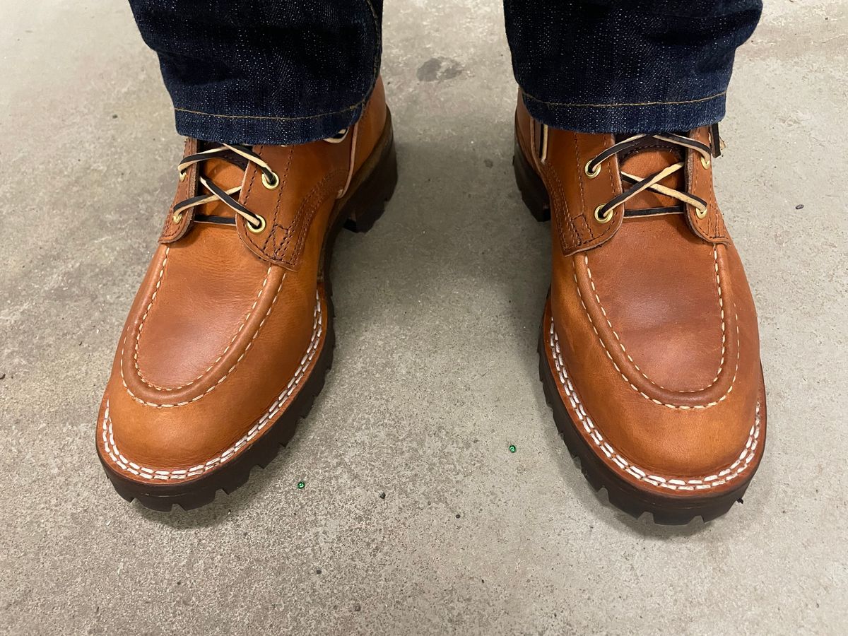 Photo by shoe_enjoy_myself on April 1, 2026 of the Nicks MTO in Wickett & Craig Natural Double Stuffed.