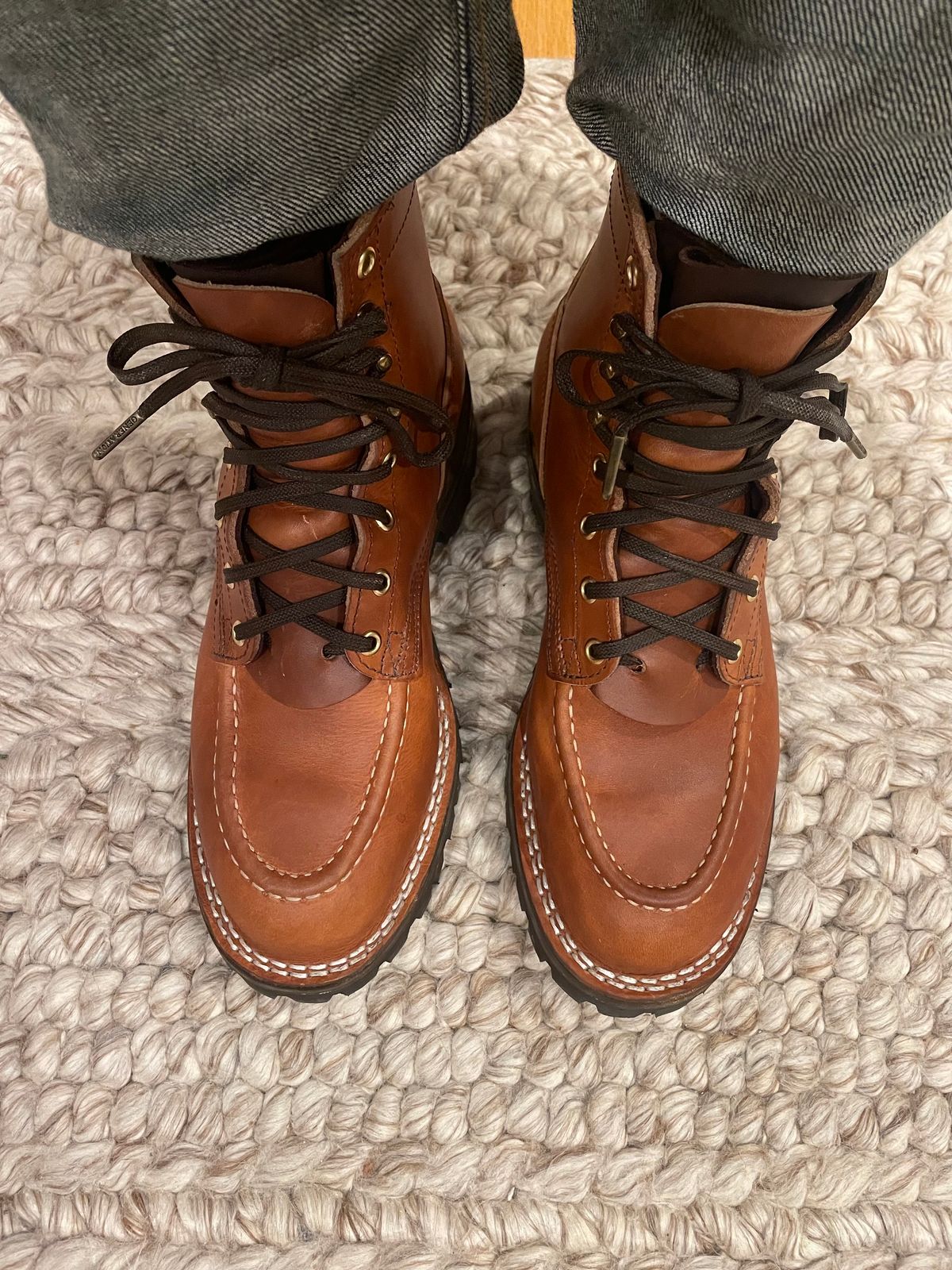 Photo by shoe_enjoy_myself on April 14, 2026 of the Nicks MTO in Wickett & Craig Natural Double Stuffed.