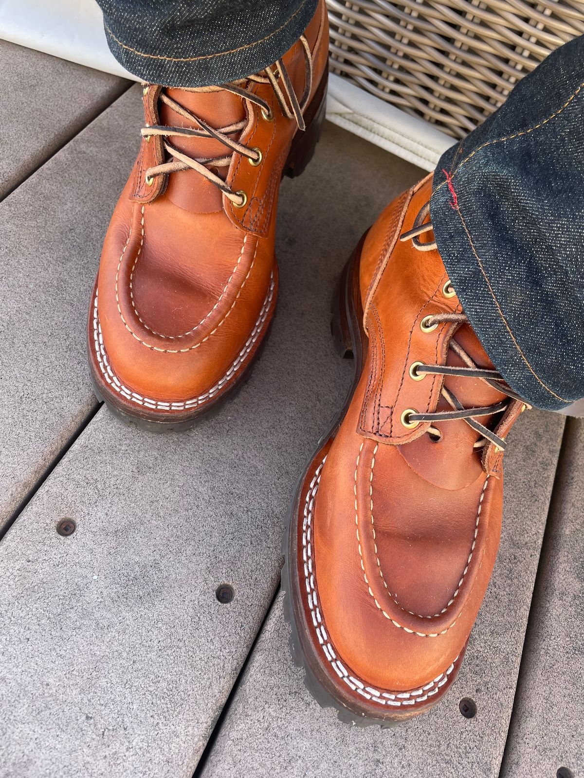 Photo by shoe_enjoy_myself on May 1, 2026 of the Nicks MTO in Wickett & Craig Natural Double Stuffed.