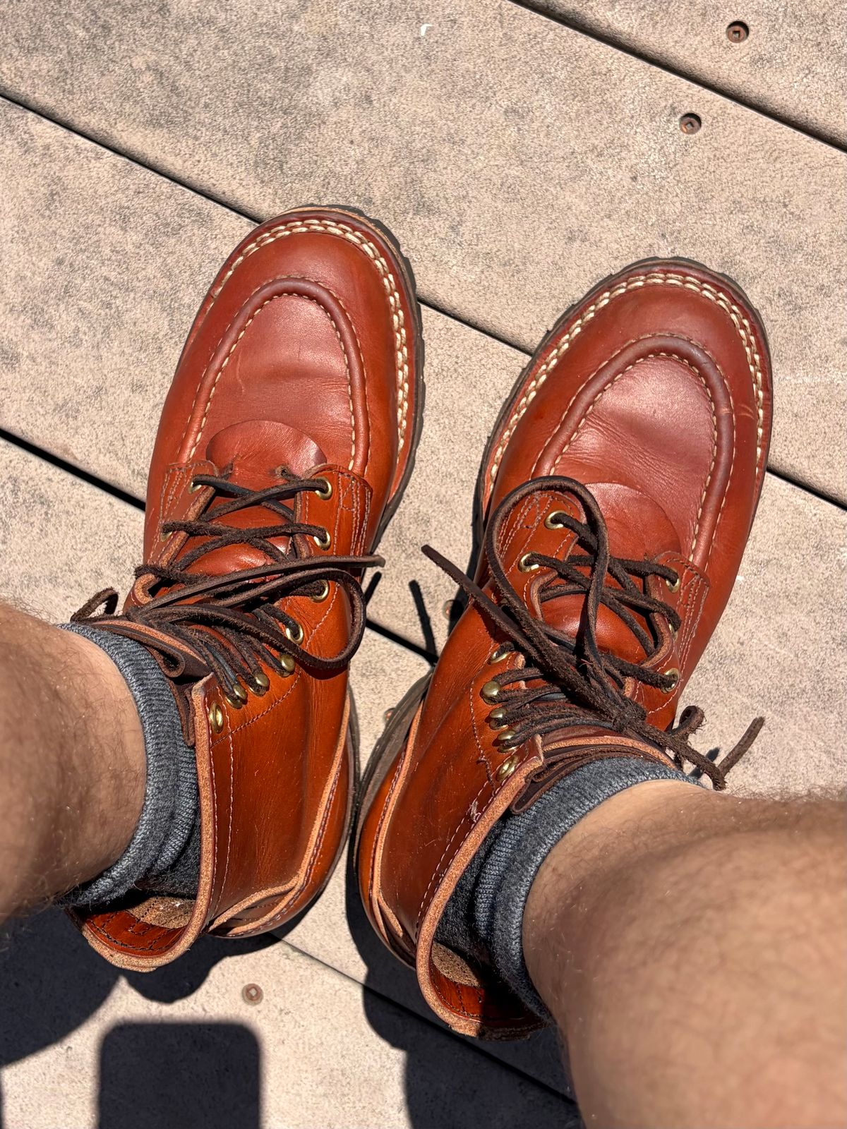 Photo by shoe_enjoy_myself on June 28, 2026 of the Nicks MTO in Wickett & Craig Natural Double Stuffed.