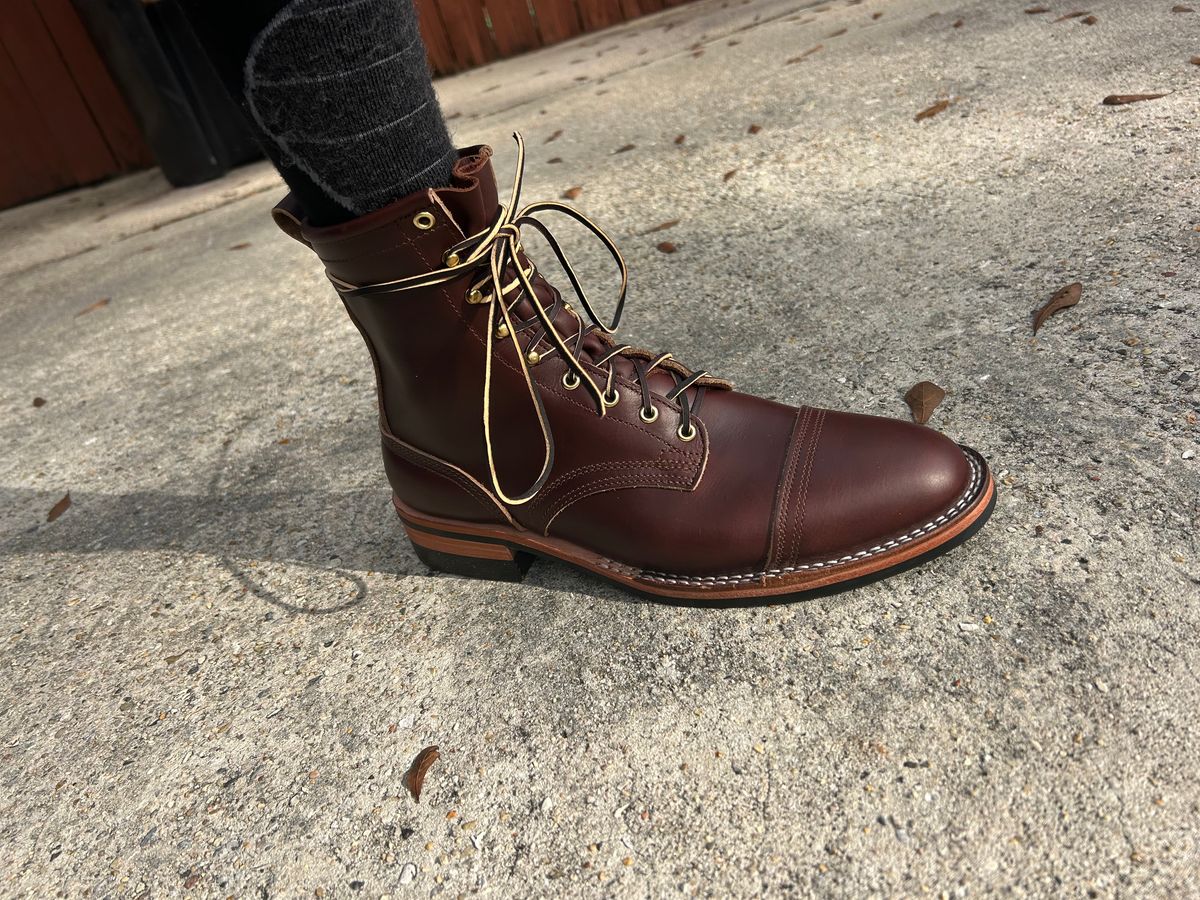 Photo by lost_doublestuffed on December 26, 2025 of the Nicks Parkhust V3 in Shackleton Brown.