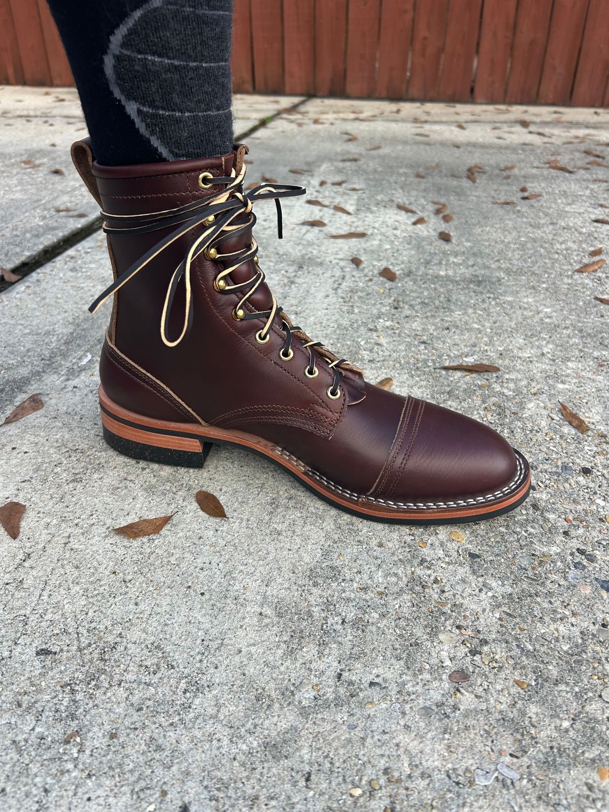 Photo by lost_doublestuffed on December 26, 2025 of the Nicks Parkhust V3 in Shackleton Brown.