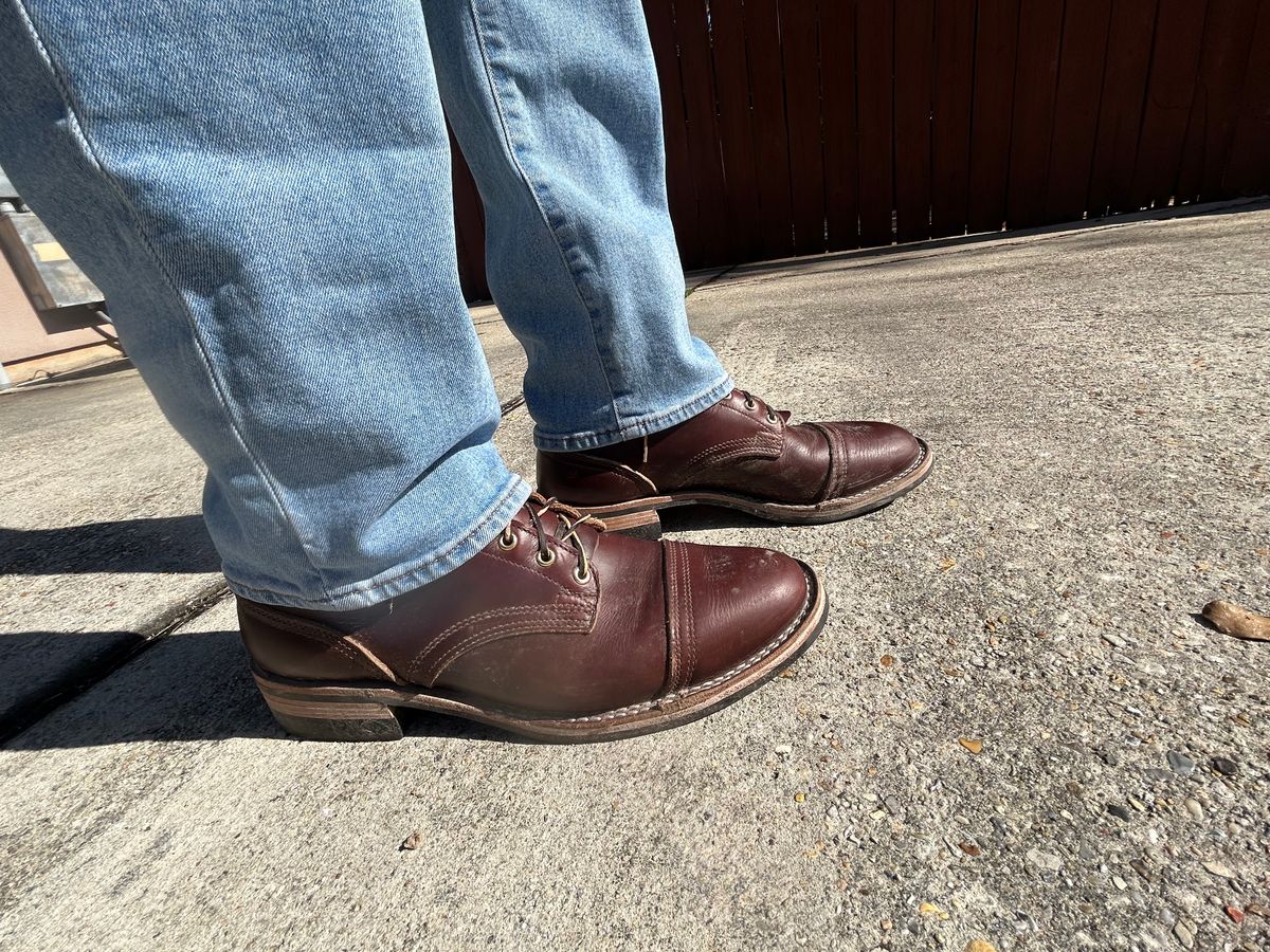 Photo by lost_doublestuffed on January 1, 2026 of the Nicks Parkhust V3 in Shackleton Brown.