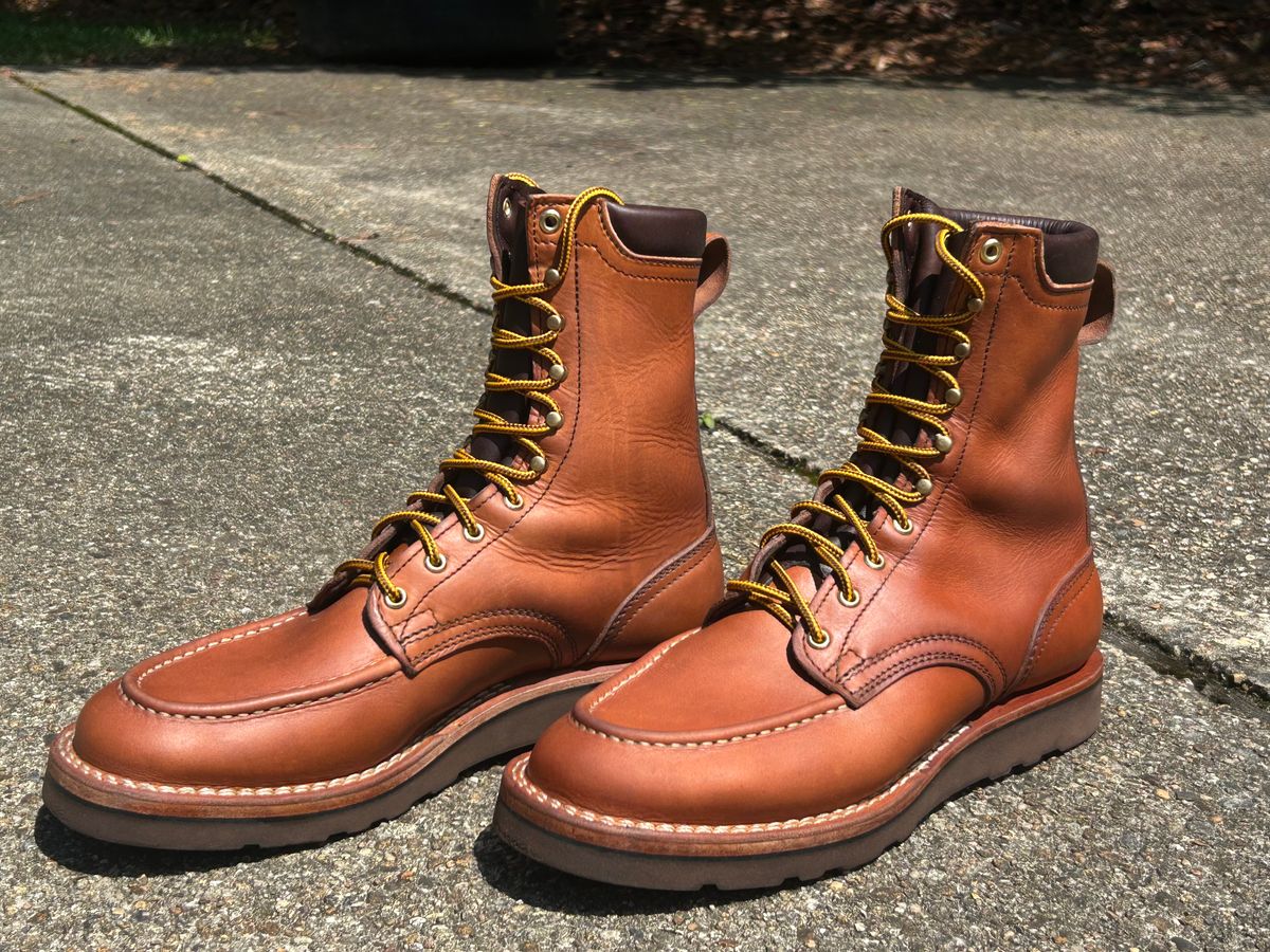 Photo by lost_doublestuffed on May 13, 2026 of the Nicks DomePro in Horween Light Natural Dublin.