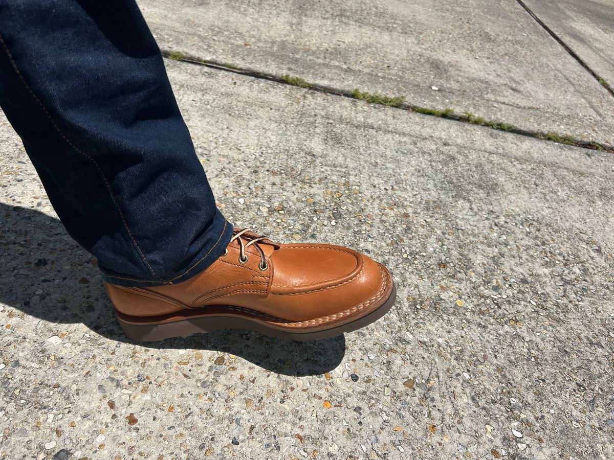 Photo by lost_doublestuffed on May 13, 2026 of the Nicks DomePro in Horween Light Natural Dublin.
