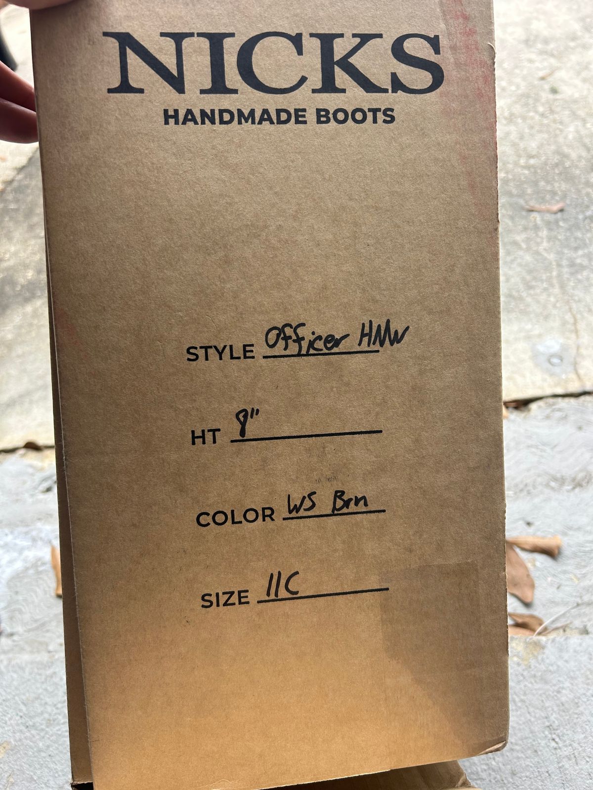 Photo by lost_doublestuffed on February 16, 2026 of the Nicks Officer in Seidel WeatherShield Brown.