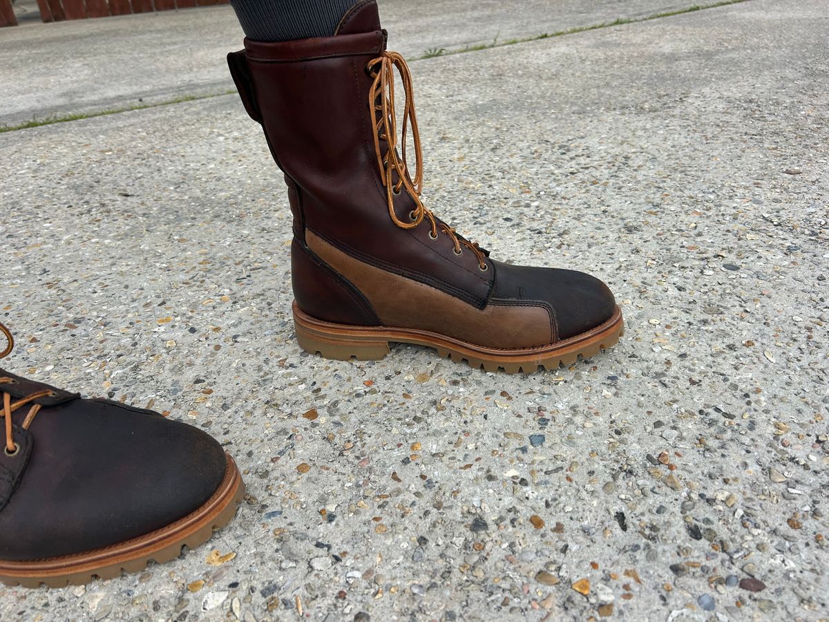 Photo by lost_doublestuffed on March 6, 2026 of the Filson Highlander in Filson & Horween Natural Chromexcel Strips.