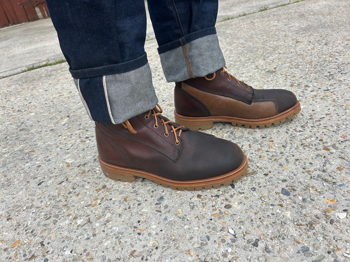 Photo by lost_doublestuffed on March 6, 2026 of the Filson Highlander in Filson & Horween Natural Chromexcel Strips.