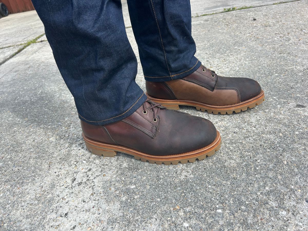 Photo by lost_doublestuffed on March 6, 2026 of the Filson Highlander in Filson & Horween Natural Chromexcel Strips.