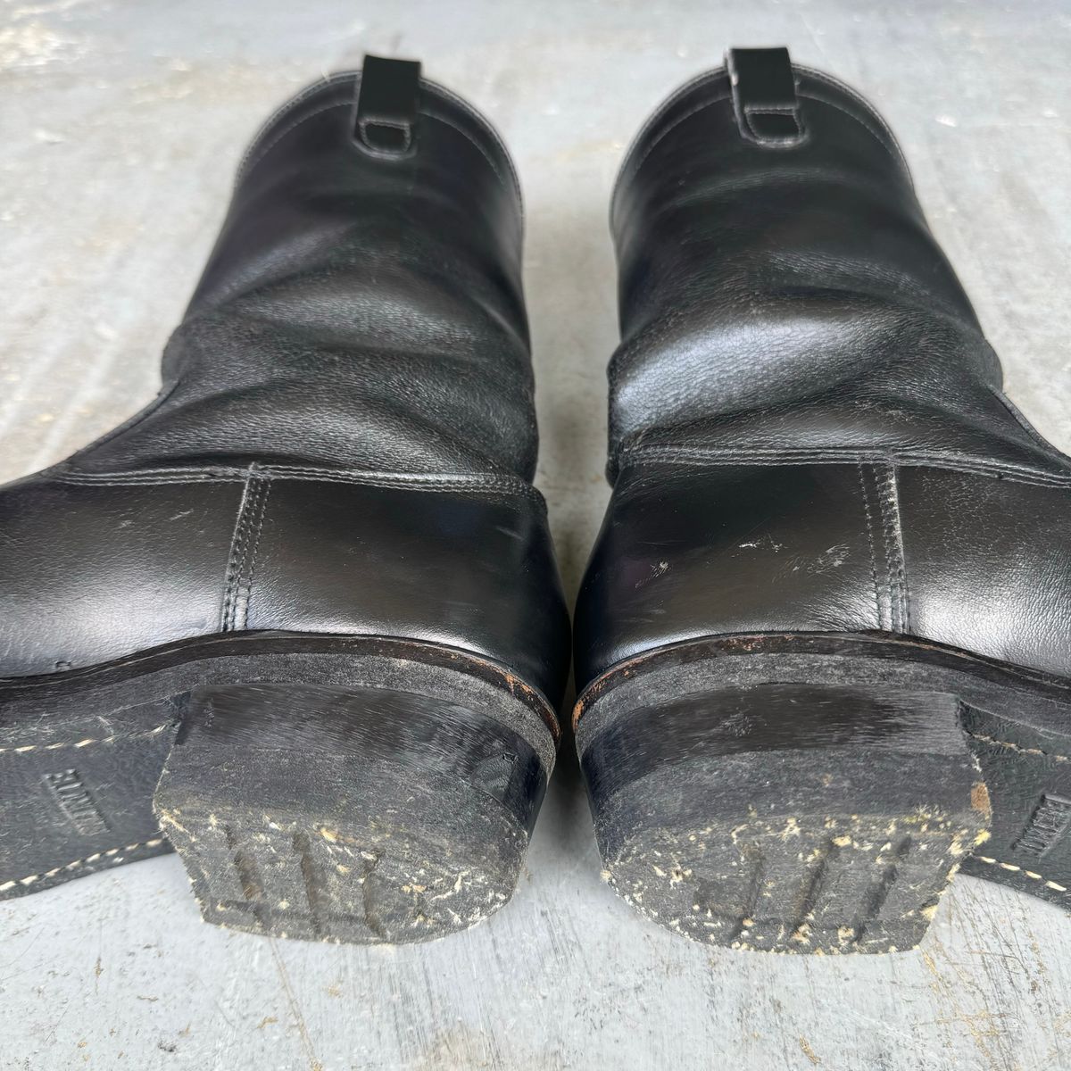 Photo by puhtrol on June 30, 2026 of the Dayton Boots Engineer Western Soft Toe in Black Chrome.