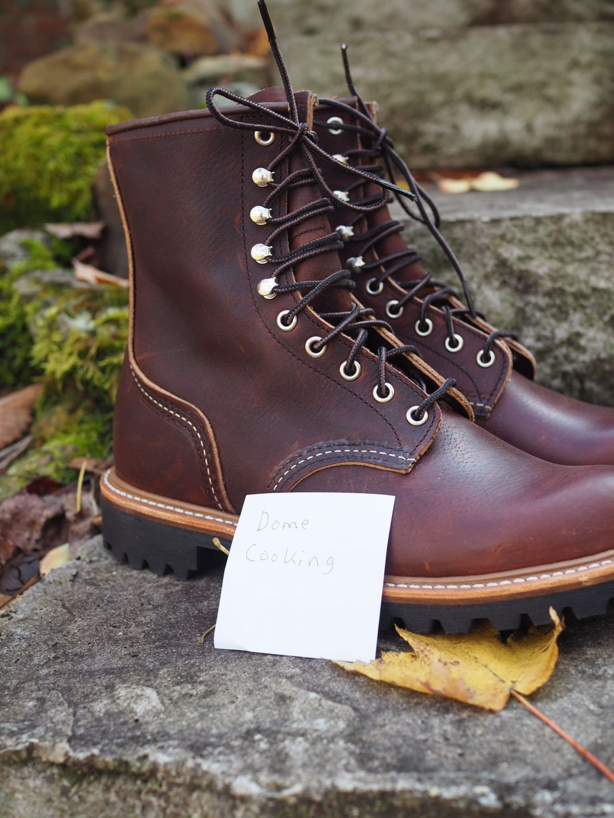 Photo by calvin96 on November 1, 2025 of the Red Wing Logger in S.B. Foot Briar Oil Slick.