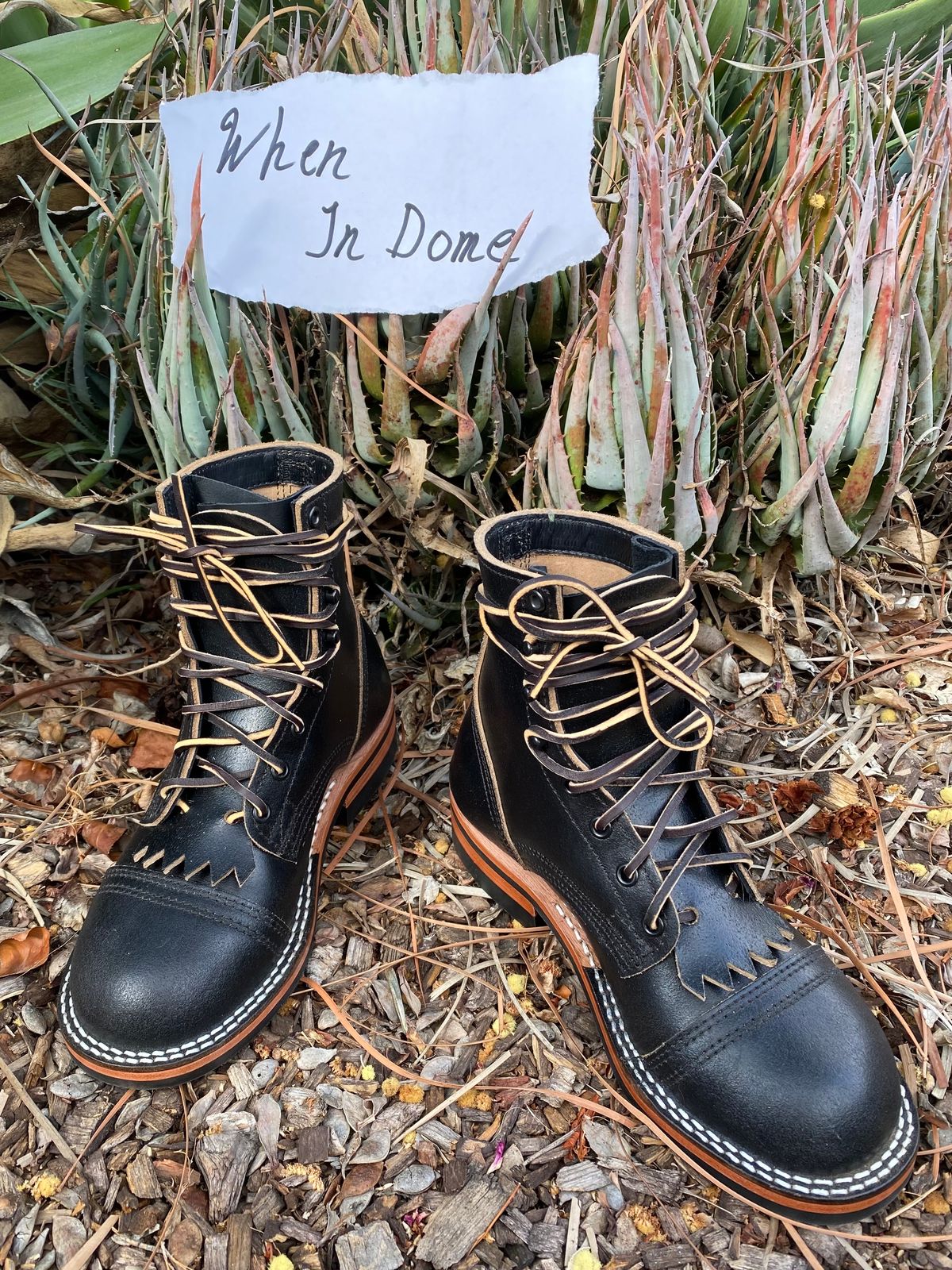 Photo by Maduro355 on November 2, 2024 of the Nicks MTO in Horween Black Waxed Flesh.