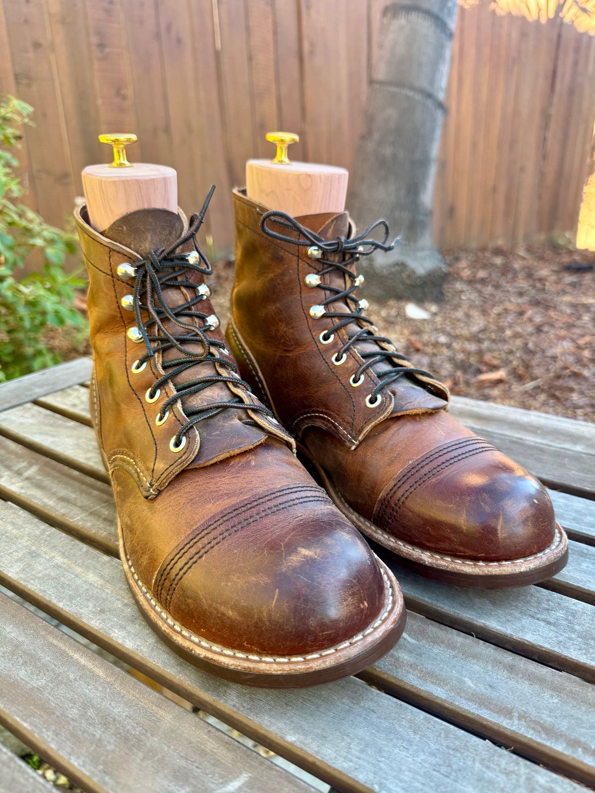 Photo by ER_Stitcher on October 18, 2025 of the Red Wing Iron Ranger in S.B. Foot Copper Rough and Tough.
