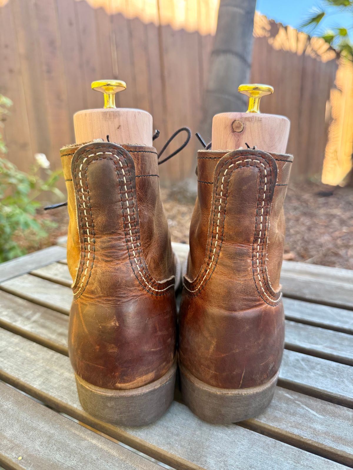 Photo by ER_Stitcher on October 18, 2025 of the Red Wing Iron Ranger in S.B. Foot Copper Rough and Tough.